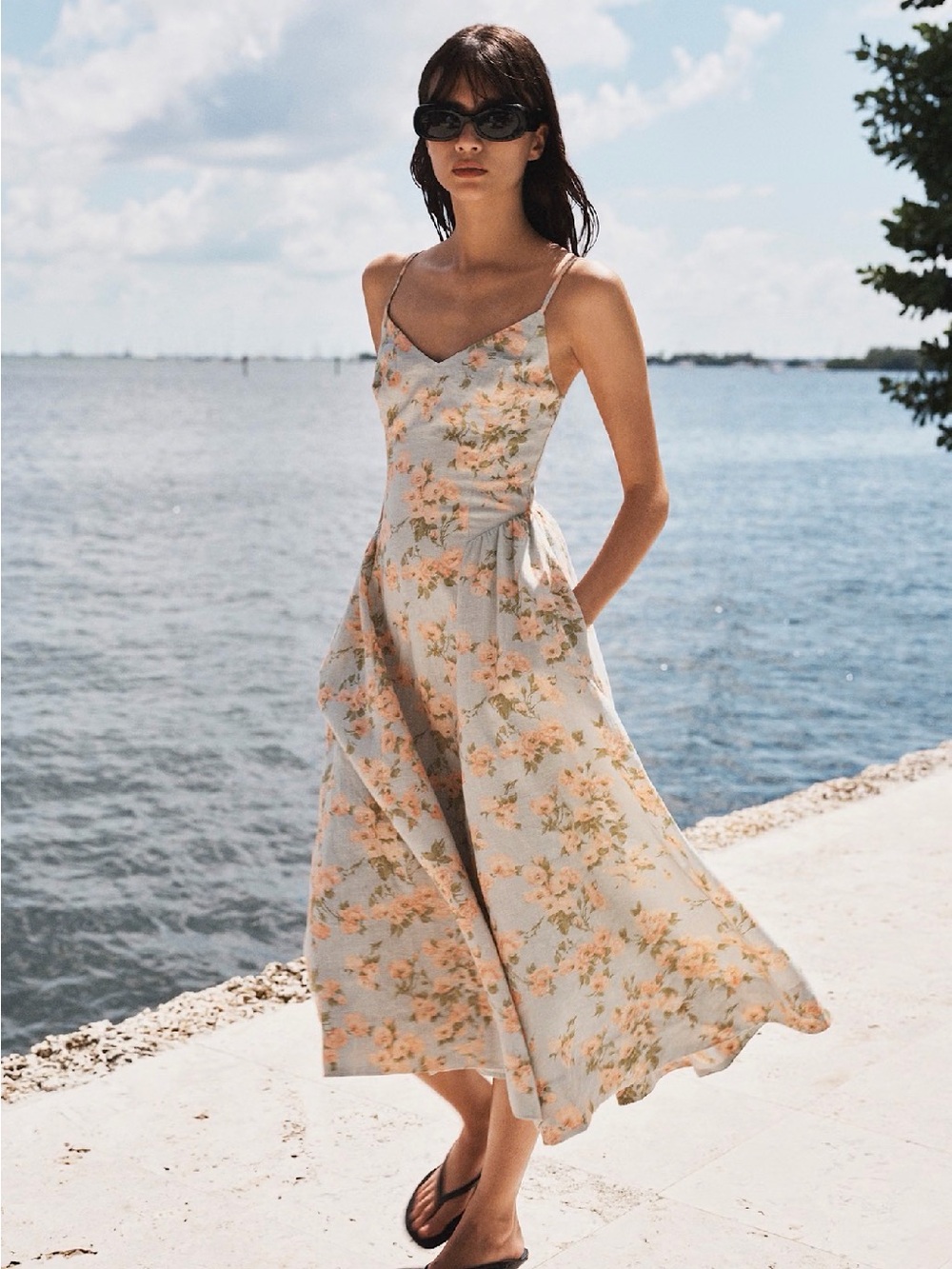 ARITIZIA FLORAL TECHNIQUE DRESS